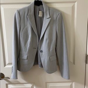 EXPRESS Grey pinstripe suit jacket